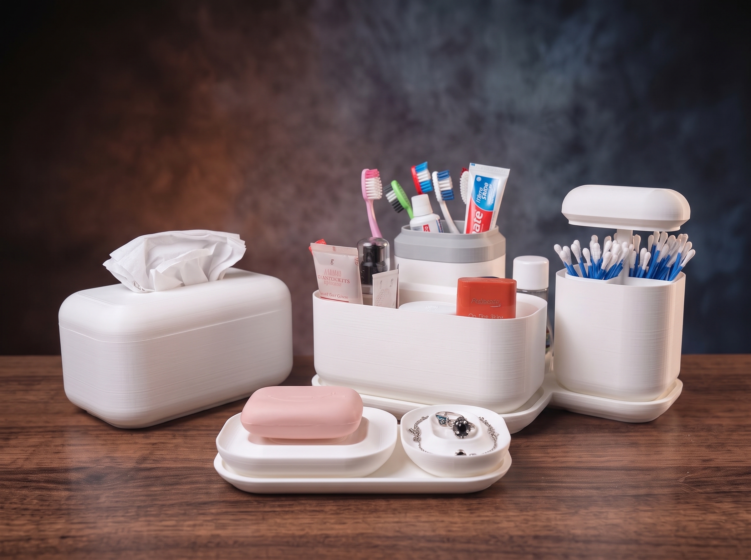 Organizador de mesa e gavetas impresso em 3D